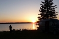 Sonnenuntergang am Lake Audy
